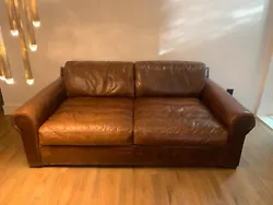 Restoration Hardware Lancaster Leather Sofa.