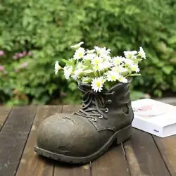 Featuring detailed stitching, laces, and treaded sole, this boot vase is made of durable ceramic material, despite its...