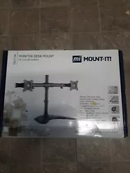 Multiple Monitor Stand Free Standing Dual Desk LCD Mount Adjustable up to 27