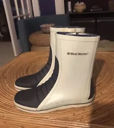 West Marine Rubber Boat Deck Rain Water Proof Boots Size 8. These boots are in great ore-owned condition. Has a little...