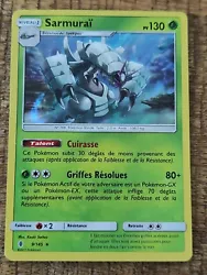 Carte Pokemon SARMURAI 9/145 image Holo REVERSE Soleil et Lune 2 SL2 FR NEUF.