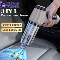 Upgraded 3 in 1 Handheld Vacuum Cleaner This Car Vacuum Cleaner with 4 different nozzles, long mouth nozzles, can be...