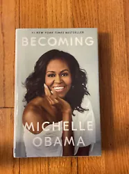 Becoming by Michelle Obama Inspiring Memoir Former First Lady Hardcover Book.