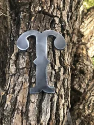 Metal Letter “T”4” inch Tall x 1/8” Thick Machine CutCondition is NewMachine cut out of 1/8” thick steelBare...