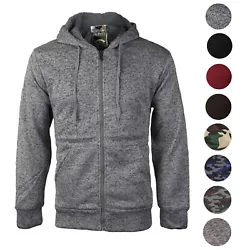 A fashionable mens zip-up hoodie with an extra soft sherpa lined fleece interior. Available in 9 colors.