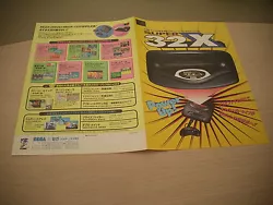 Flyer / Chirashi officiel du Super 32X de Sega! This is a Japanese flyer. Le flyer original! Cest un flyer japonais....