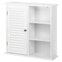 For extra storage place this cabinet in a bathroom, closet, mud room, or anywhere else you require. The white color and...