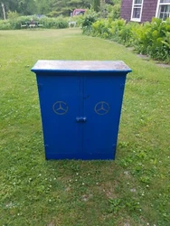 Mercedes Benz Antique File Cabinet. Vintage 1920-1940 file cabinet with Mercedes logo. Would be great for vintage...