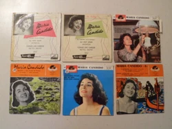 Collection de 6 disques 45 tours de Maria Candido. Envoi rapide et soigné.