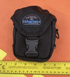 • small point and shoot bag by Tamrac. • clip closure. Details: This bag is in lightly used good shape.