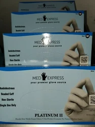 Disposable nitrile gloves 4 boxs medium powder free NEW . Condition is New. Un-open boxs fresh new gloves.