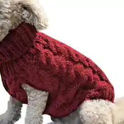 This pet sweater is very warm for the winter.