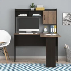 The Mainstays L-Desk with Hutch allows for maximum use of space in your room. Place your laptop on the desktop surface...