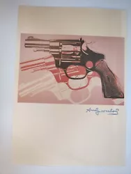 Andy Warhol print. Signed with facsimile on front.
