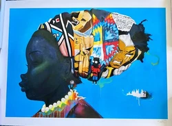 This is the fifth painting in Brantley’s series titled “Tignon Law”. The central focus of each piece is the...