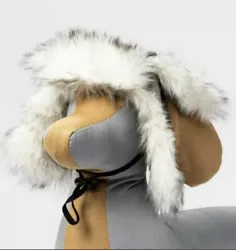 Boots & Barkley- Tipped Faux Fur Trim Stocking Dog Hat Small-Medium.