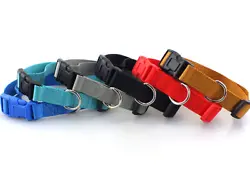FEATURES ---Basic Nylon Dog Collar ---Classic Solid Colors with Durable Metal D Ring ---Quick Snap Buckle for Easy On...