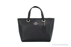 Material: Crossgrain Leather. Style: Coach Alice Small Satchel Crossbody Bag (Black). Features: Adjustable/Detachable...