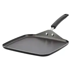 The griddle boasts long-lasting nonstick for excellent food release of even the gooiest foods, and a bold color...