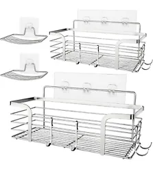 【Space Organizer】These shower caddy will entirely change the look of the shower room! Help having more room in the...