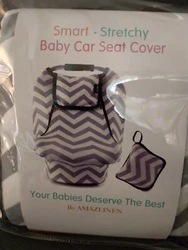Stretchy Baby Car Seat Cover for Infant Carrier Canopy Protection from Weather. New with original packaging.  #705