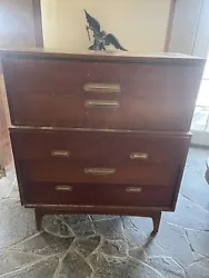 vintage dressers for bedroom solid wood. Some medium scratches on one side can be sanded and refinished or used as is....