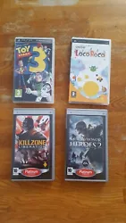 Lot Jeux Psp:  - killzone libération - locoroco - medal of honor heroes 2 - toy story 3  Tous complet (boites et...