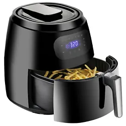 Rated power: 1700W. With advanced heating technique, the air fryer can extract excess fat from the food and captured in...