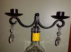 WINE BOTTLE TOPPER. CANDLE HOLDER. THESE FIT MOSTLY ANY KIND OF BOTTLE POSSIBLE. YOU WILL RECEIVE ONE IN A SEALED BOX,...