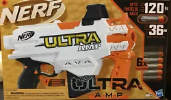 6 nerf darts included. powerful speed, distance and accuracy.