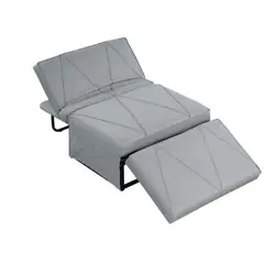 Not only does it durable, but it can easily withstand 500lbs. Adjustable Backrest. Multifunctional Sofa Bed. 1 x...