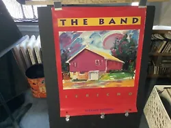 1993 The Band Jericho Peter Max Album Promo 32 x 24 Poster Corner fold,see pics VG Writing on back in marker,naming...