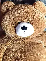 VERMONT TEDDY BEAR COMPANY HUNKA LOVE BEAR. LARGE APPROXIMATELY 4 PLUSH BEAR. BEAR HAS BROWN FUR AND BROWN EYES AND IS...
