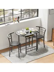 This tableware is practical and unobtrusive, the chair fits perfectly to the edge of the table and takes up less space,...