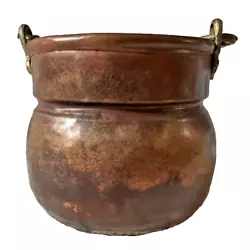 Antique Copper Brass Pot 4