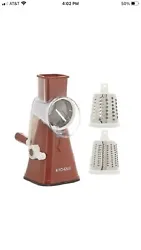 New ~ Kitchen HQ Speed Drum Grater Model 636091 (Red) Fast Free Ship!!.
