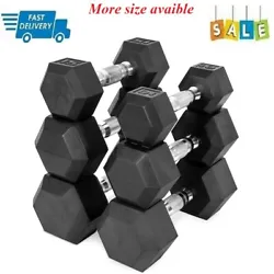 Enhance your workout routine with the Barbell Coated Hex Dumbbell. The Hex shaped dumbbell heads ensure the dumbbell...