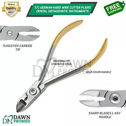 Easily trim hard orthodontic wires to the proper length with the Hard Wire Cutter pliers. ★ ORTHODONTIC HARD WIRE...