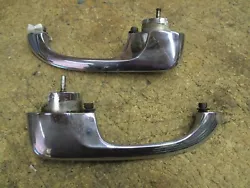 66 67 NOVA CHEVY 2 327 L79 GM Door Handles USED 1966 1967 ,GOOD USED SOME VERY LIGHT PITTING.. GOOD FOR A DRIVER.