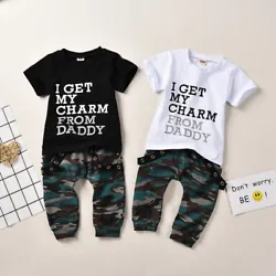Fashion Camo Baby Boys 2-Piece Outfits ! Material:Cotton Blend. Main Color: AS The Picture. Detail Image.