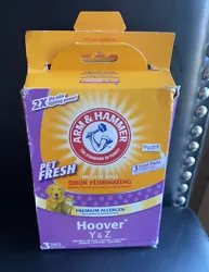 Arm & Hammer Hoover Type Y & Z PET FRESH Odor Eliminating Vacuum Bags 3-PackNew, open box (contents checked & complete)...