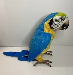 Hasbro Furreal Friends Squawkers McCaw Talking Parrot 2006 Works-BIRD ONLY!. Tested, few scratches on beak, see...