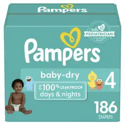 Pampers Baby-Dry Extra Protection Diapers are soft, like cotton and are 3x drier for all-night sleep protection. Your...