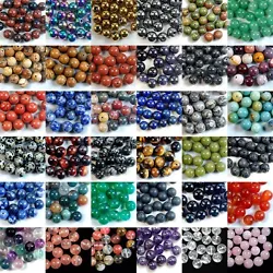12mm 30 Pcs. 6mm 100 Pcs. 10mm 40 Pcs. 8mm 50 Pcs. 4mm 100 Pcs. We wholesale top quality semi-precious stones beads at...