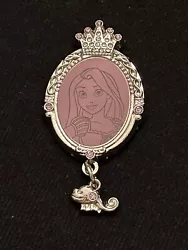 Disney Pin Trading HKDL Rapunzel Princess Jeweled Frame Dangle Pin.