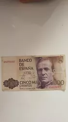 Espagne billet 5000 pesetas 1979.