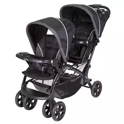 Get a versatile stroller for a growing family, the Double Sit N Stand Stroller. Tandem double stroller with various...