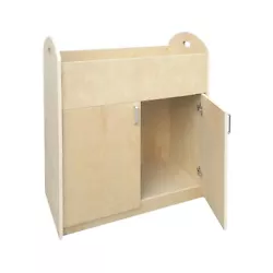 FixtureDisplays Children Infant Changing Table with Pad, Wooden Changing Table, Natural. Includes water-resistant...