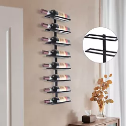This Wall-mounted Wine Rack Is Solid and Durable. Putting the Wine on the Wall-mounted Wine Rack Not Only Saves Your...