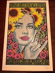 Dave Matthews Band Poster 9/2/2023 Gorge, WA Chuck Sperry Signed/Numbered.